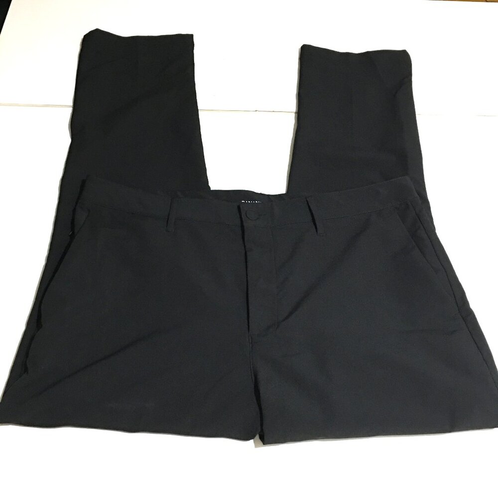 Banana Republic Pants Mens 36x29 Black Performance Chino Sports Golf Zip Pocket